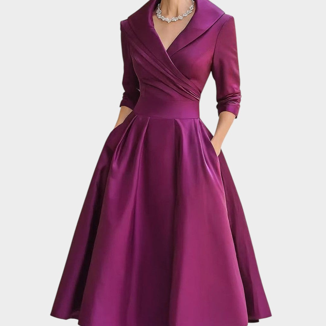 DONA | Vestido midi transpassado