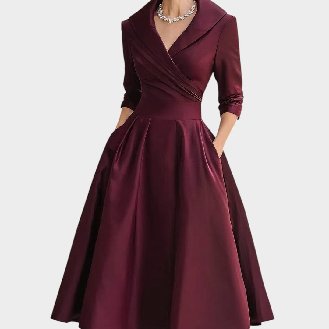 DONA | Vestido midi transpassado