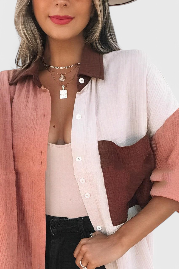 ANTONELLA | Blusa com blocos de cor