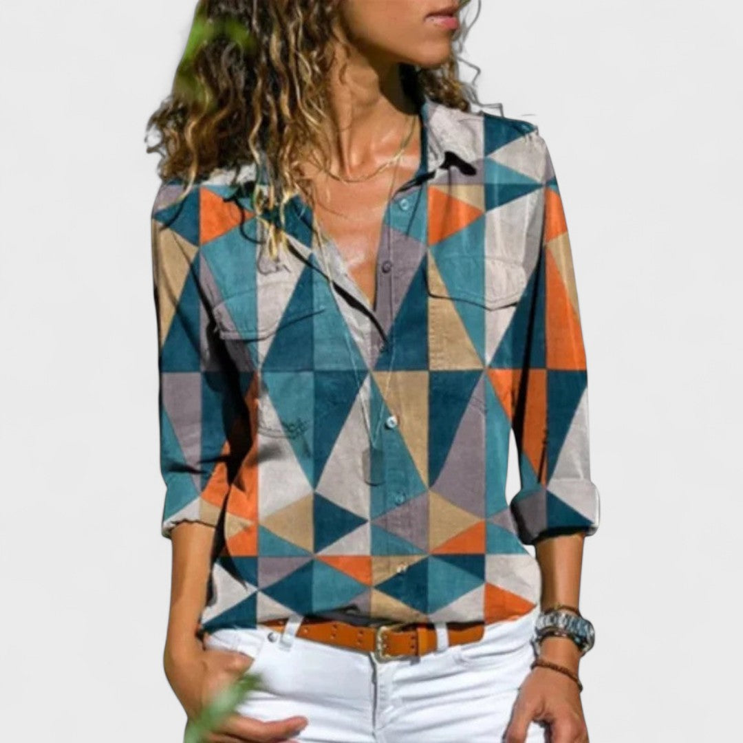 LORENA | Blusa com mangas bufantes