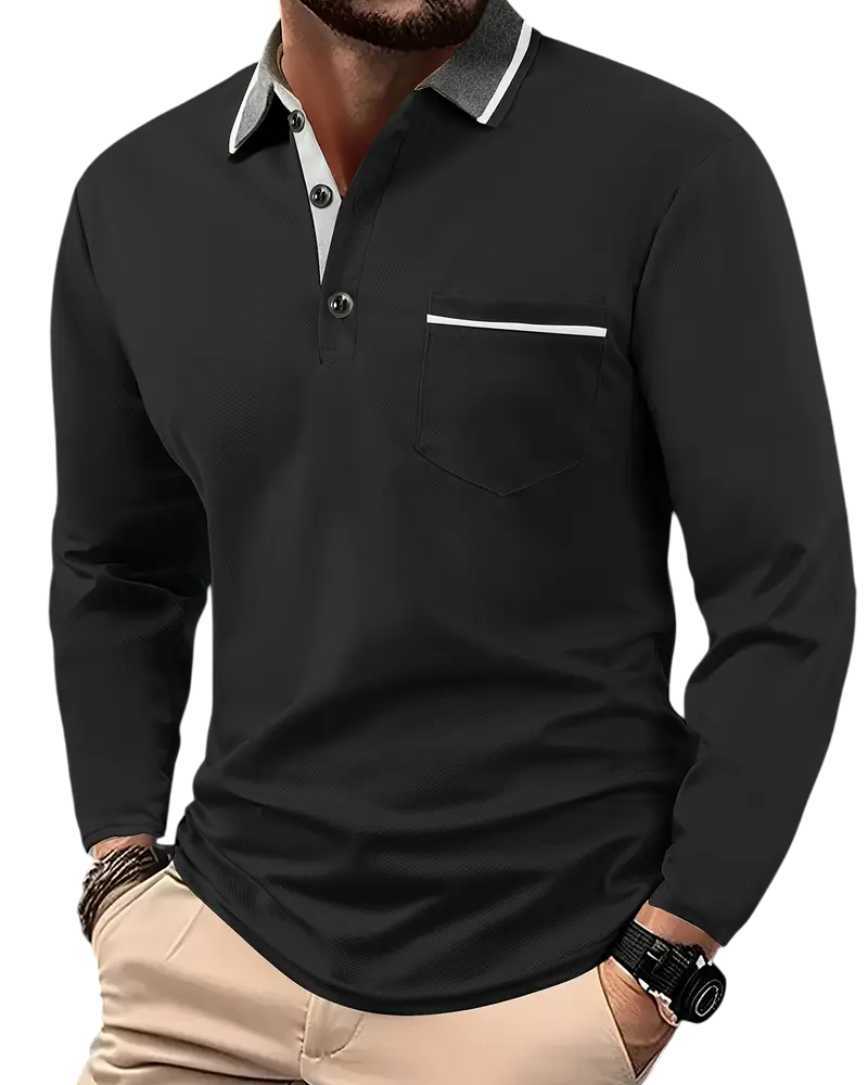 LARSEN | Polo de manga longa