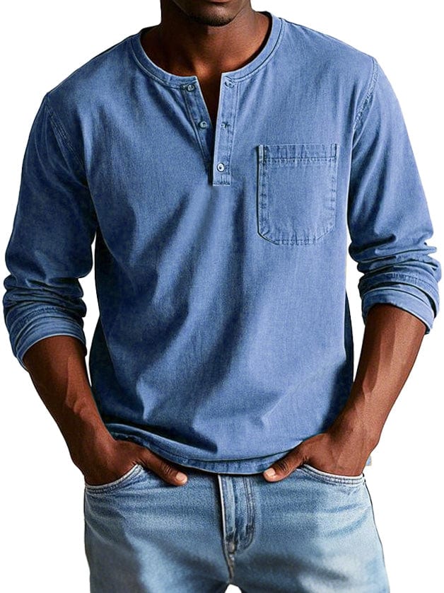 FREDERICO | Camiseta henley de manga longa