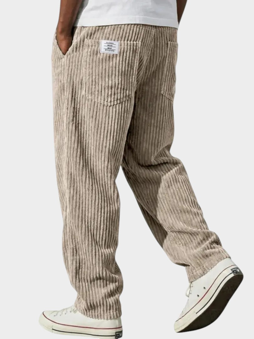 MONACO | Calça de veludo cotelê ampla