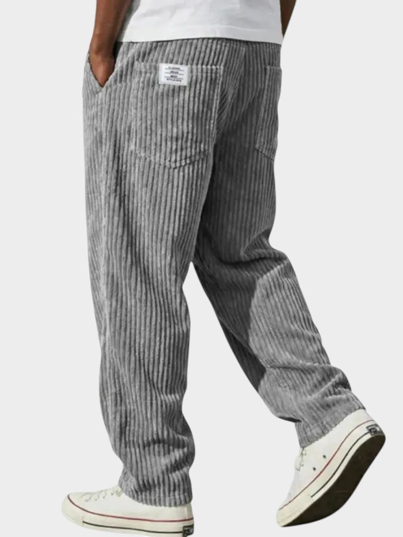 MONACO | Calça de veludo cotelê ampla