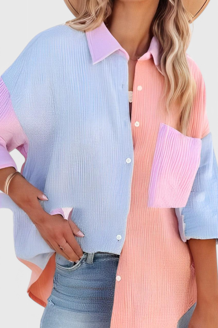 ANTONELLA | Blusa com blocos de cor