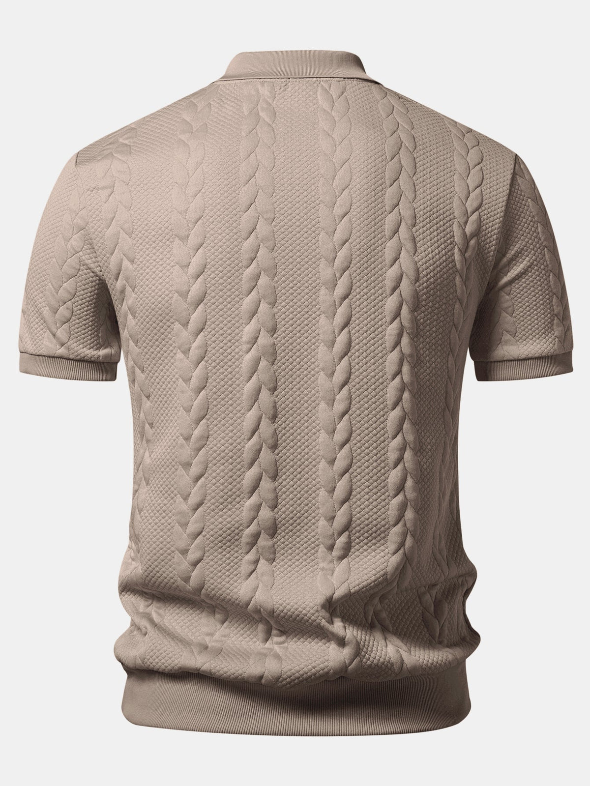 ALICE | Polo com decote em V jacquard