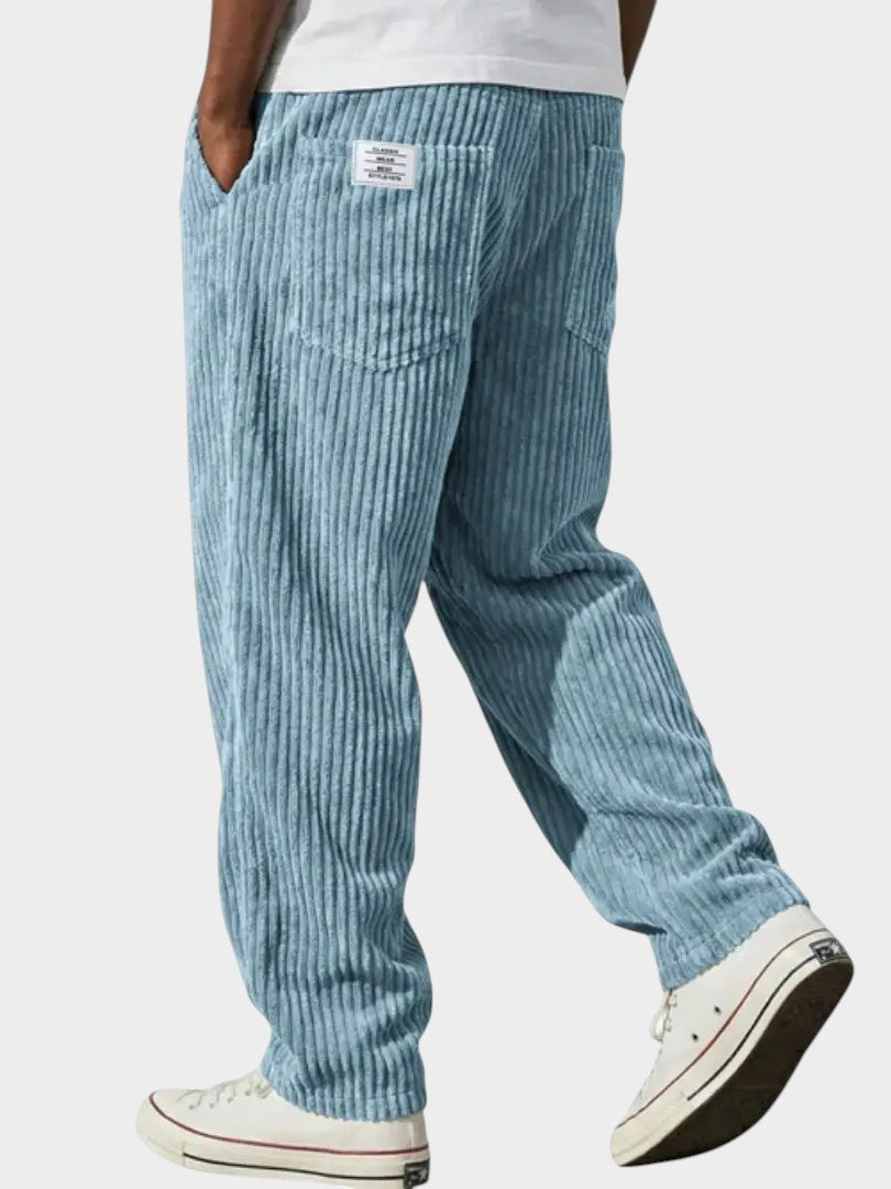 MONACO | Calça de veludo cotelê ampla