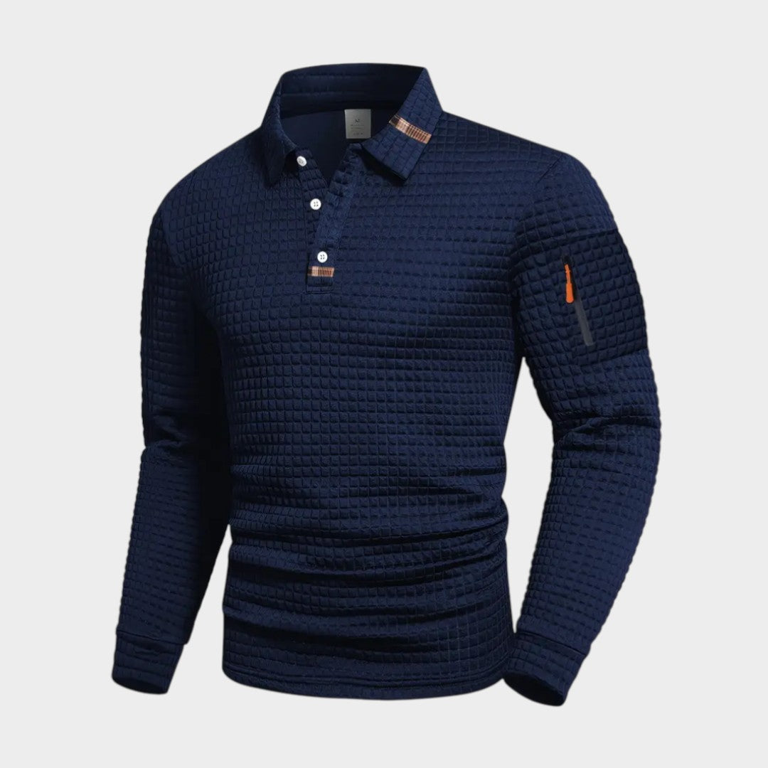 THEO | Polo com textura waffle
