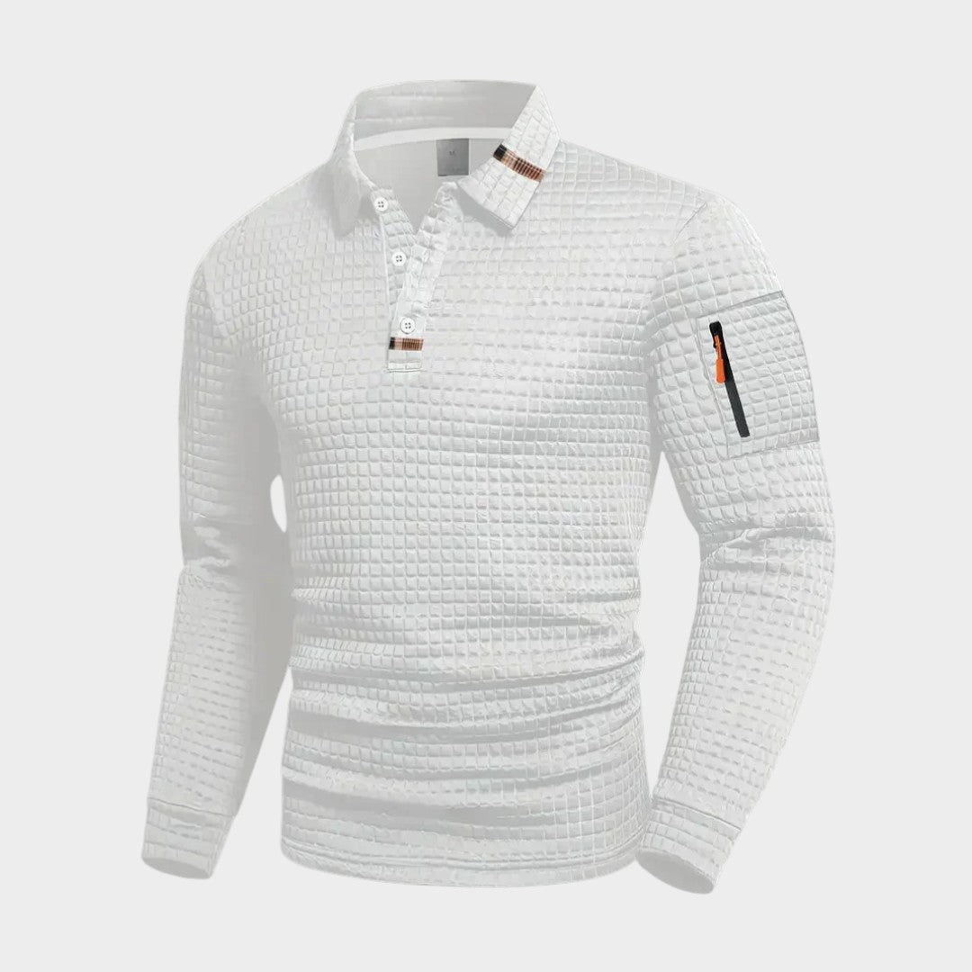 THEO | Polo com textura waffle