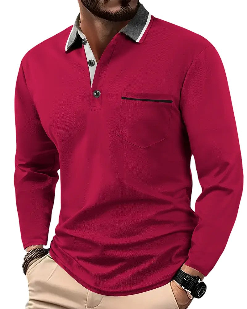 LARSEN | Polo de manga longa