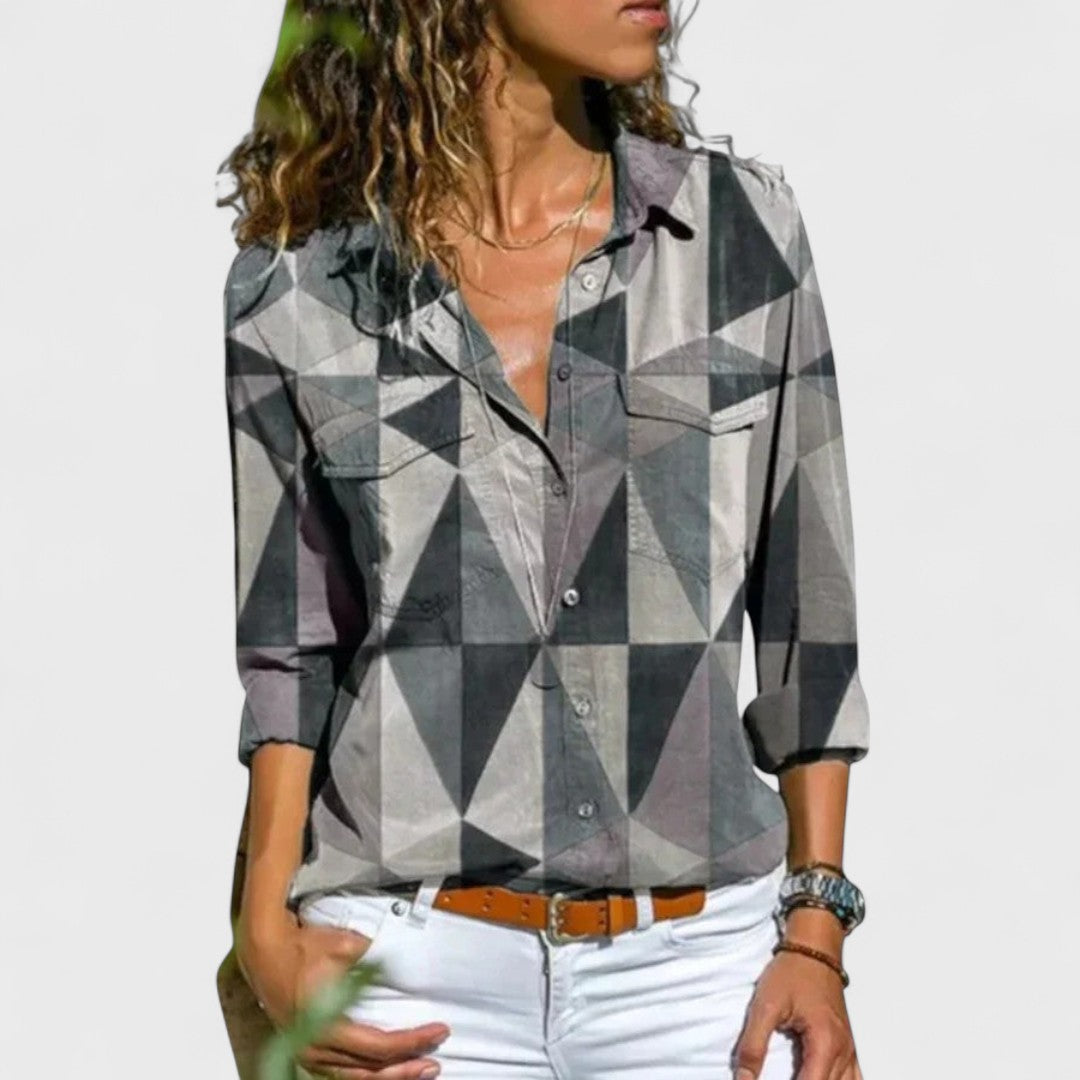 LORENA | Blusa com mangas bufantes