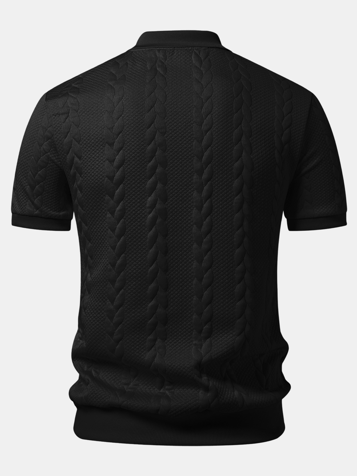 ALICE | Polo com decote em V jacquard