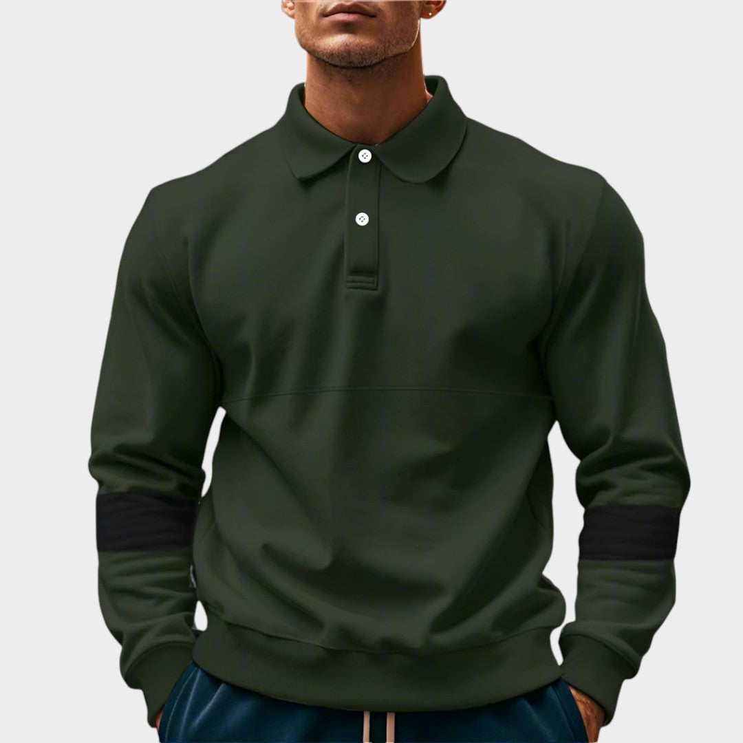 STRATUS | Suéter polo de gola clássica
