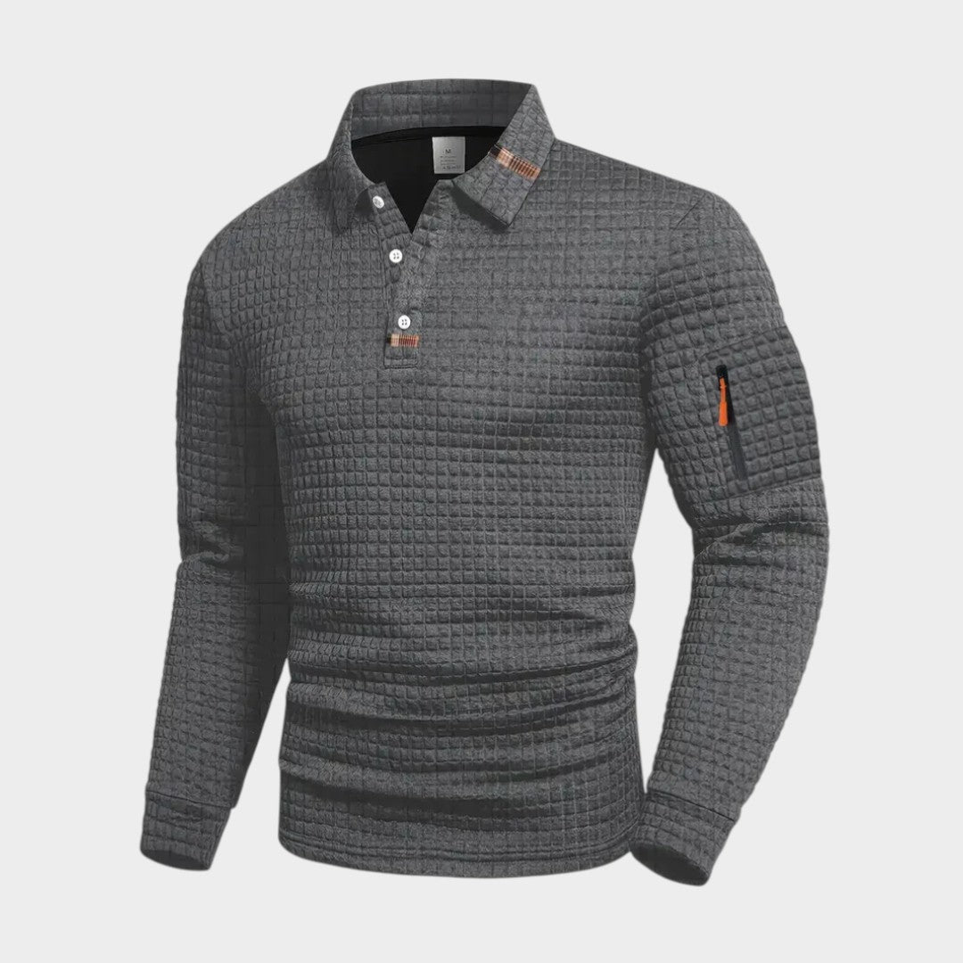 THEO | Polo com textura waffle