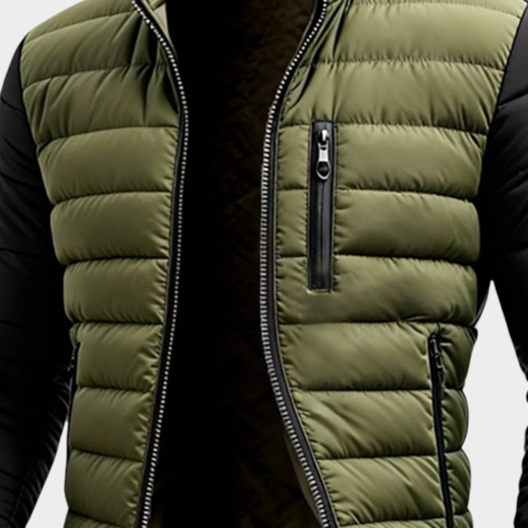 MARIO | Jaqueta masculina de gola alta