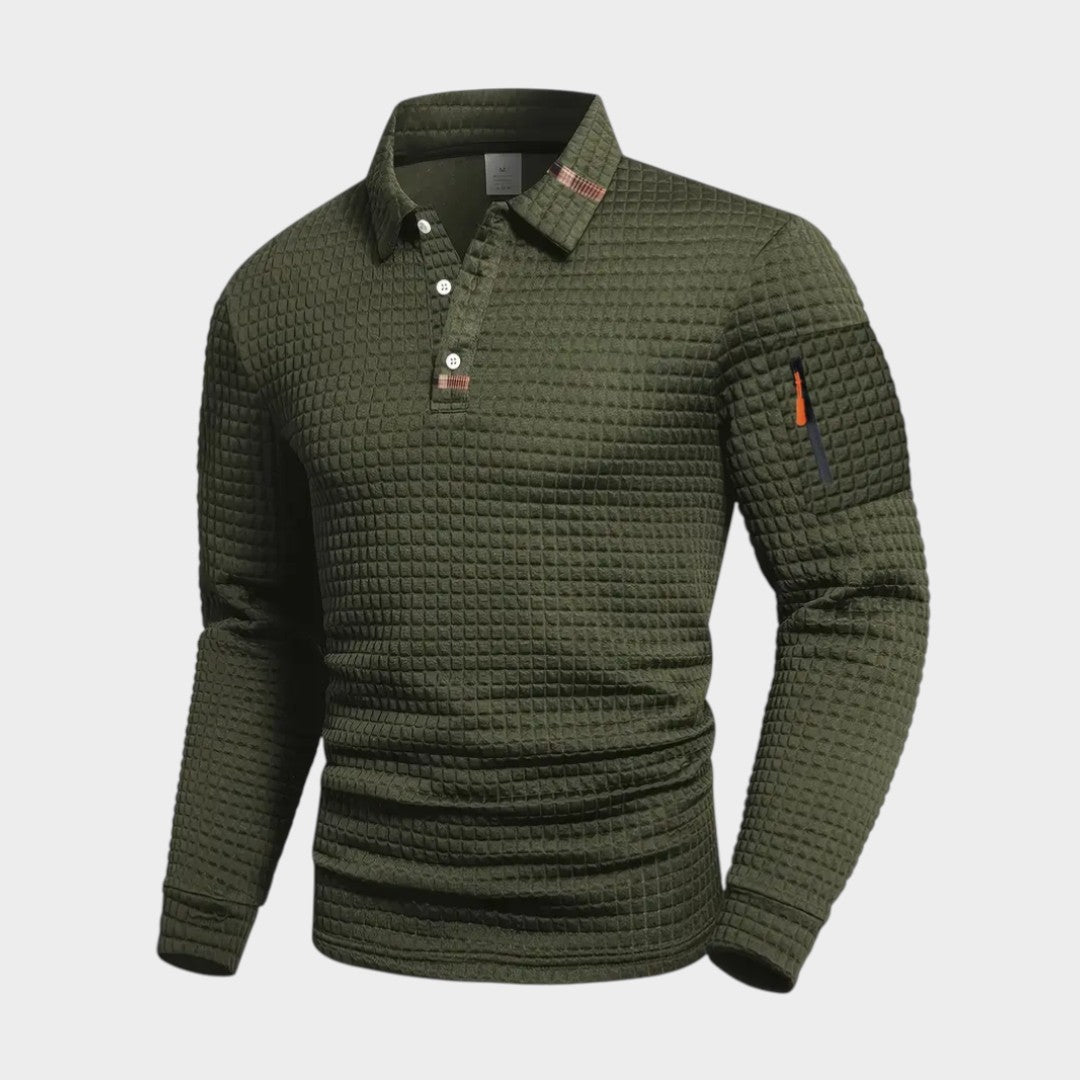 THEO | Polo com textura waffle
