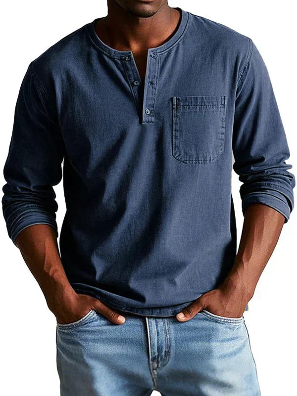 GIOVANNA | Camisa Henley de manga longa