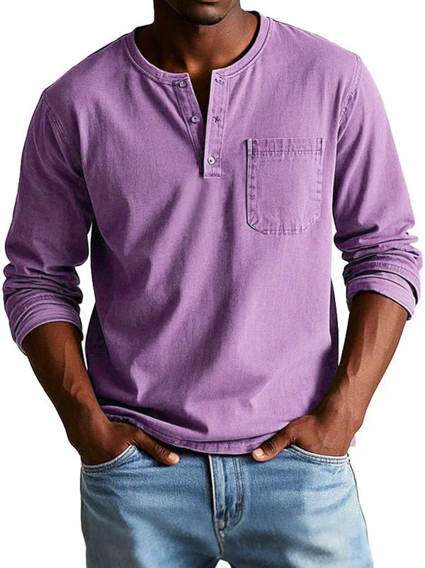 GIOVANNA | Camisa Henley de manga longa