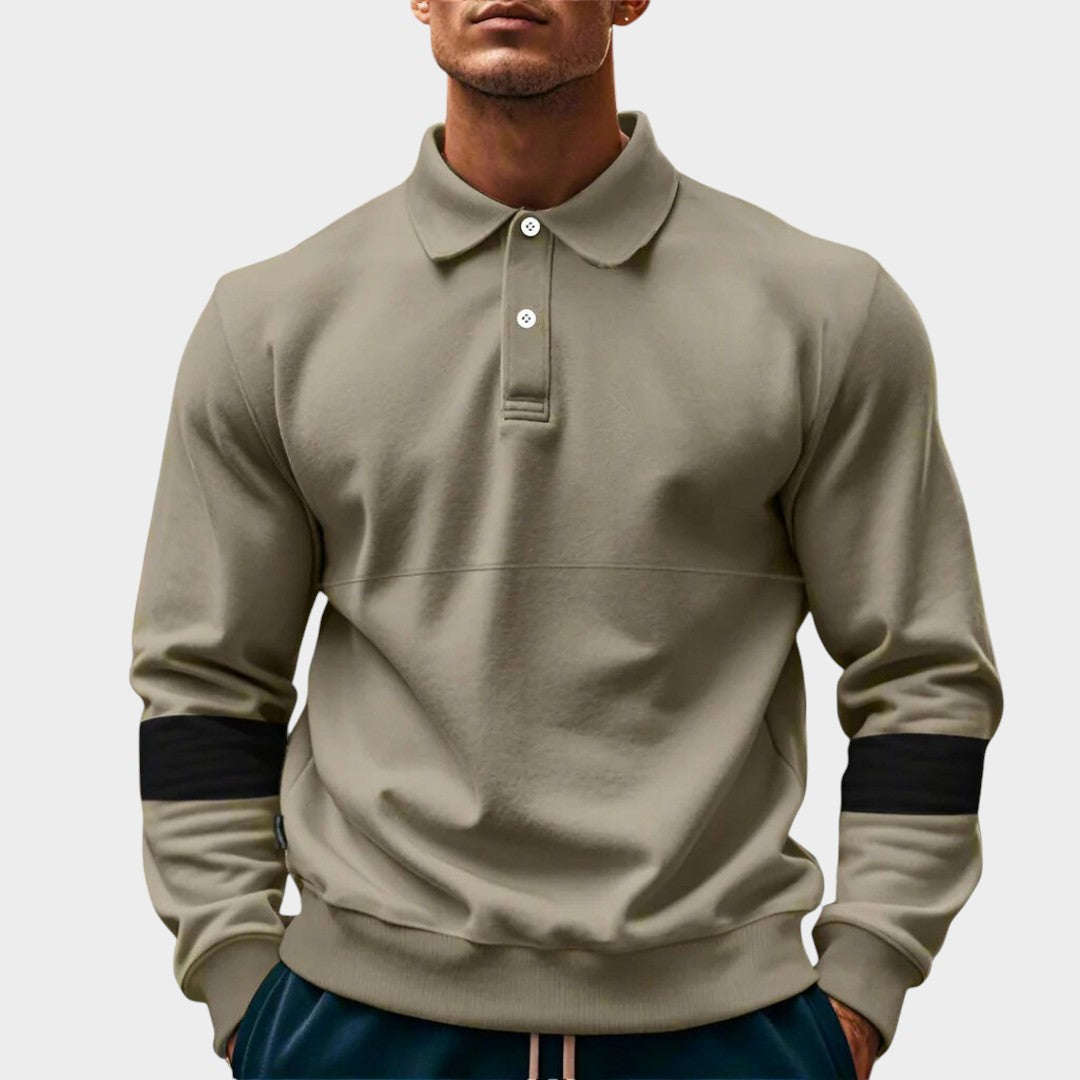 STRATUS | Suéter polo de gola clássica