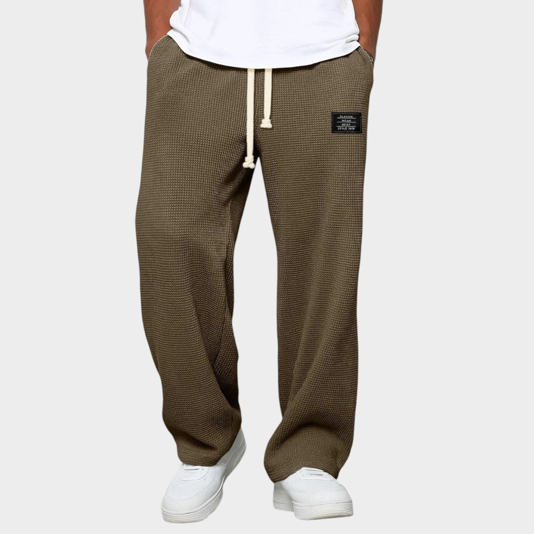 SAMUEL | Calça ampla com cós ajustável