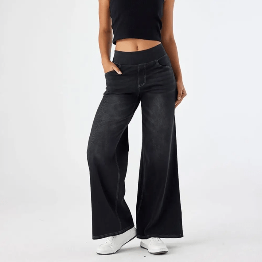 ELISA | Calça jeans de cintura alta