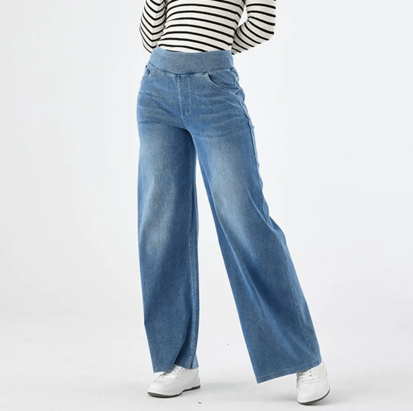 ELISA | Calça jeans de cintura alta