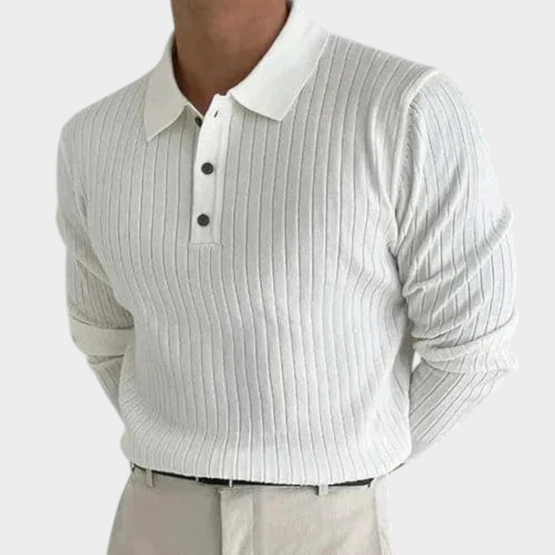 CHAD | Suéter polo de manga longa