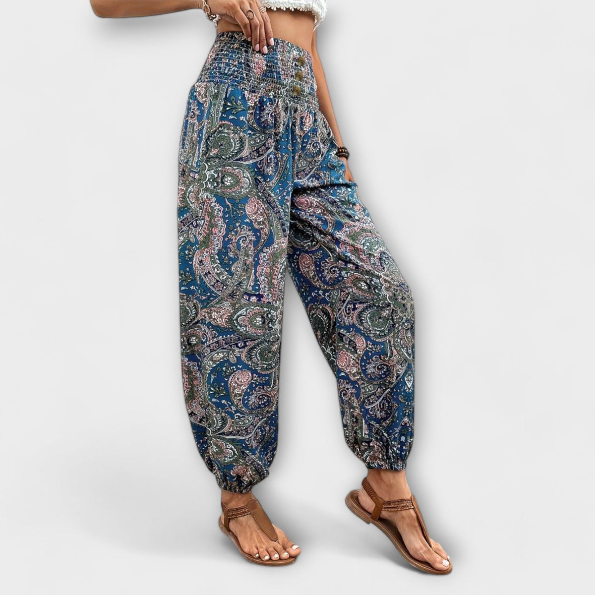 RAFAELA | Calça com estampa étnica