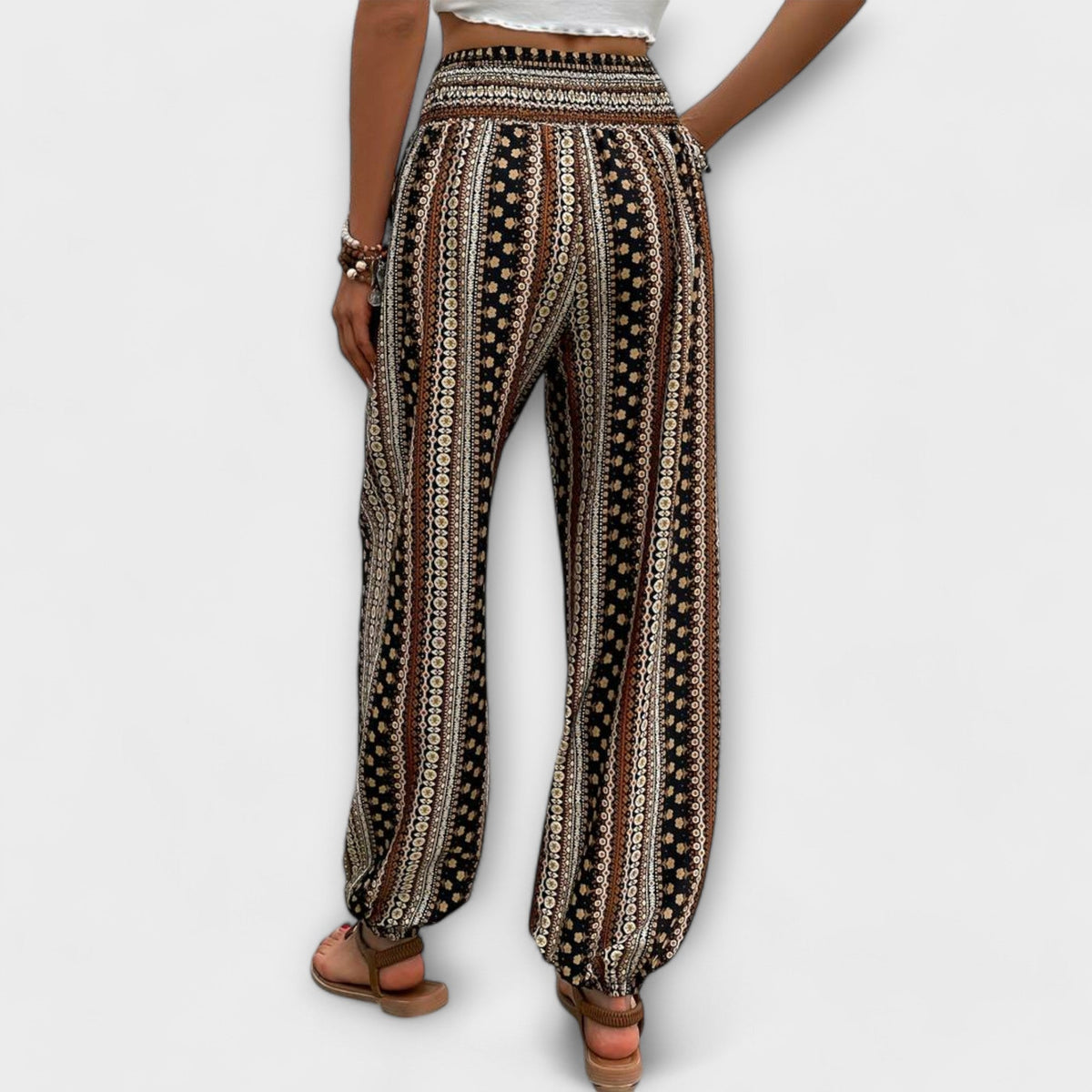 RAFAELA | Calça com estampa étnica