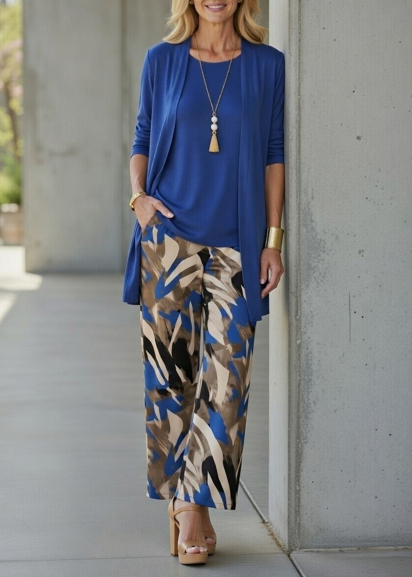 AZZURRA | Conjunto com calça estampada