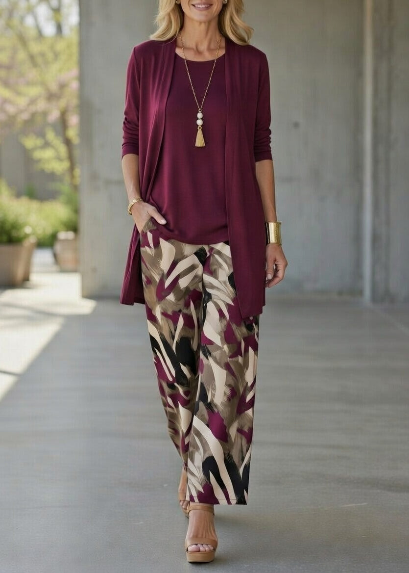 AZZURRA | Conjunto com calça estampada