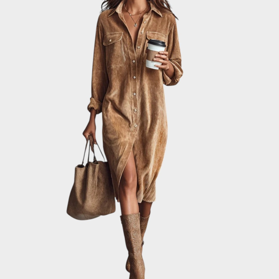 MARIA | Vestido com botões frontais