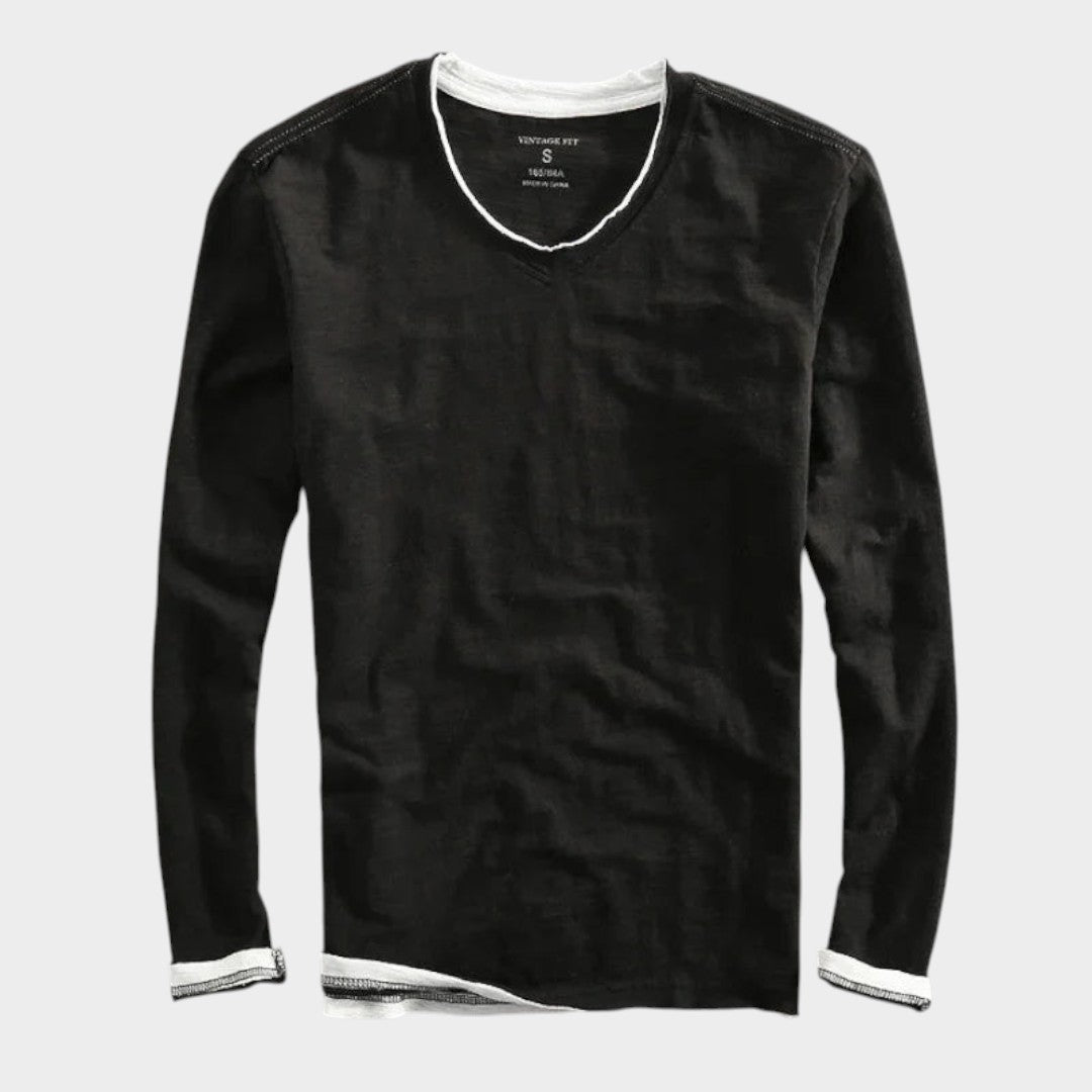 MURILO | Camisa de manga longa com decote em V