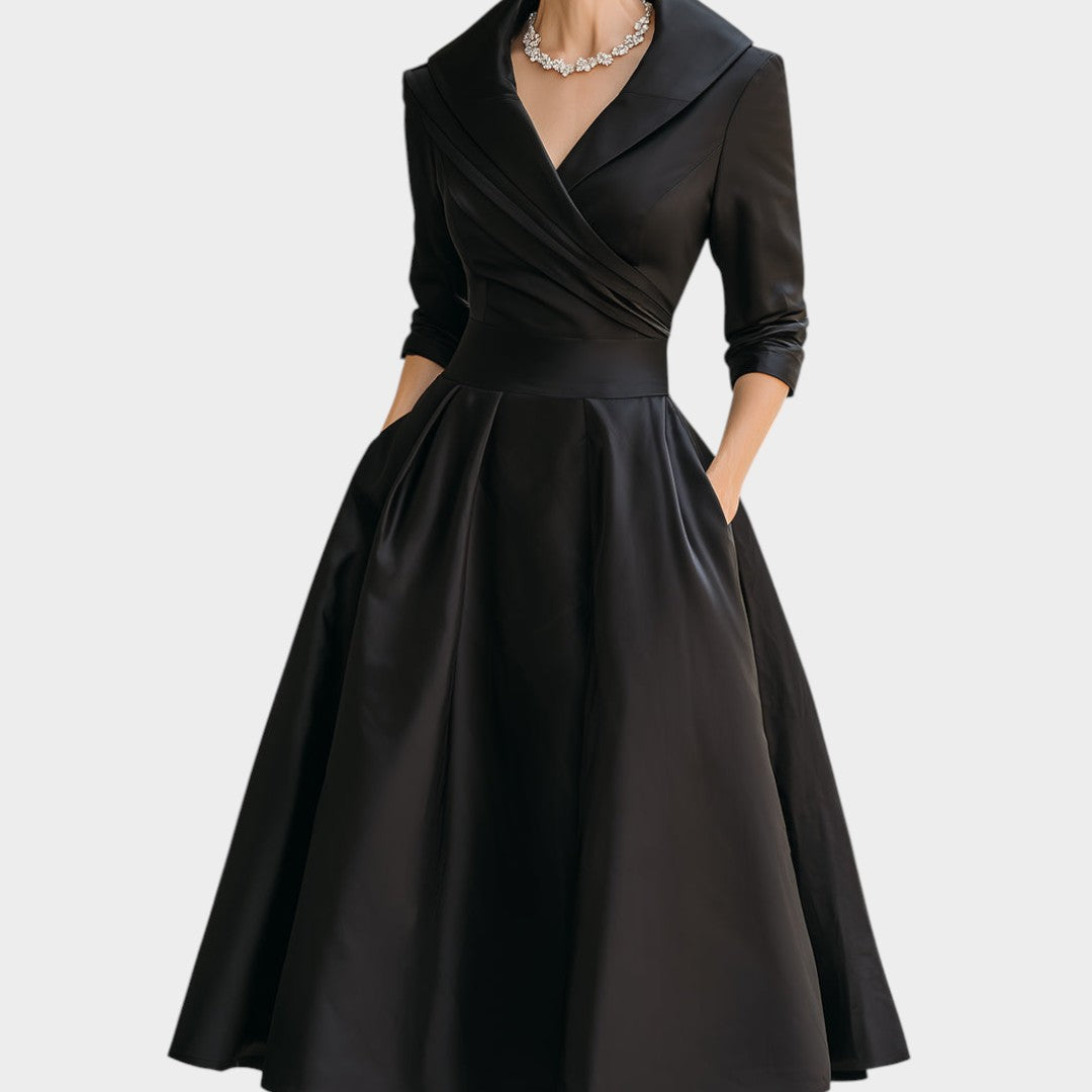 DONA | Vestido midi transpassado