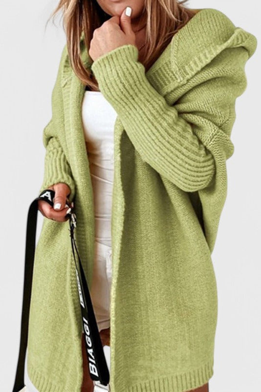 MARIA CLARA CLARA | Cardigã com capuz oversized
