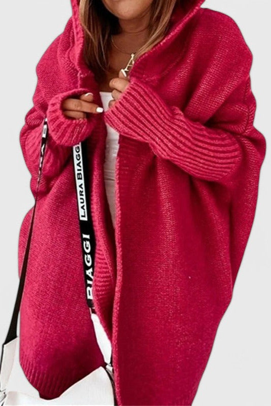 MARIA CLARA CLARA | Cardigã com capuz oversized