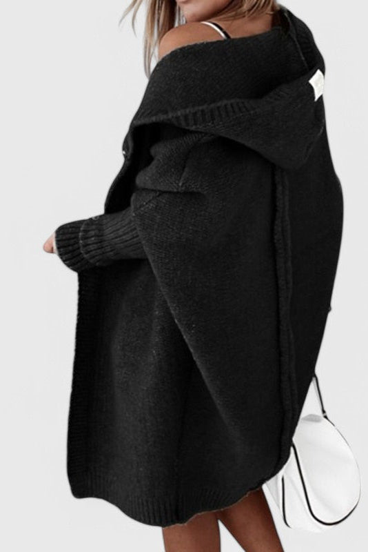 MARIA CLARA CLARA | Cardigã com capuz oversized