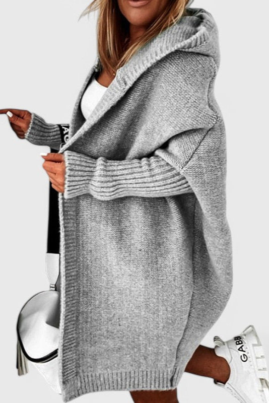 MARIA CLARA CLARA | Cardigã com capuz oversized