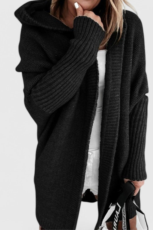 MARIA CLARA CLARA | Cardigã com capuz oversized