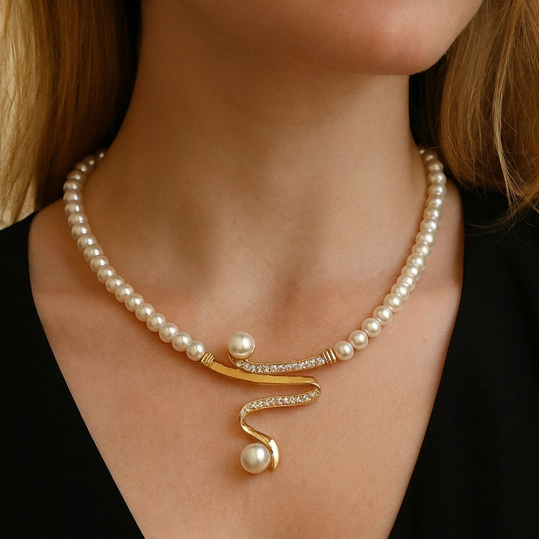 VALENTINA | Conjunto de colar e brincos de pérolas