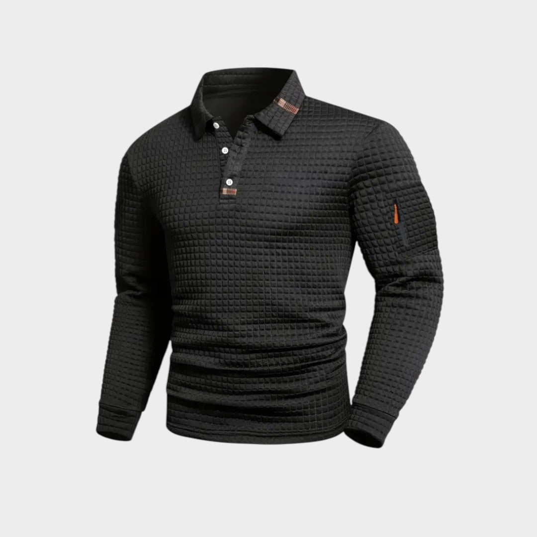 THEO | Polo com textura waffle