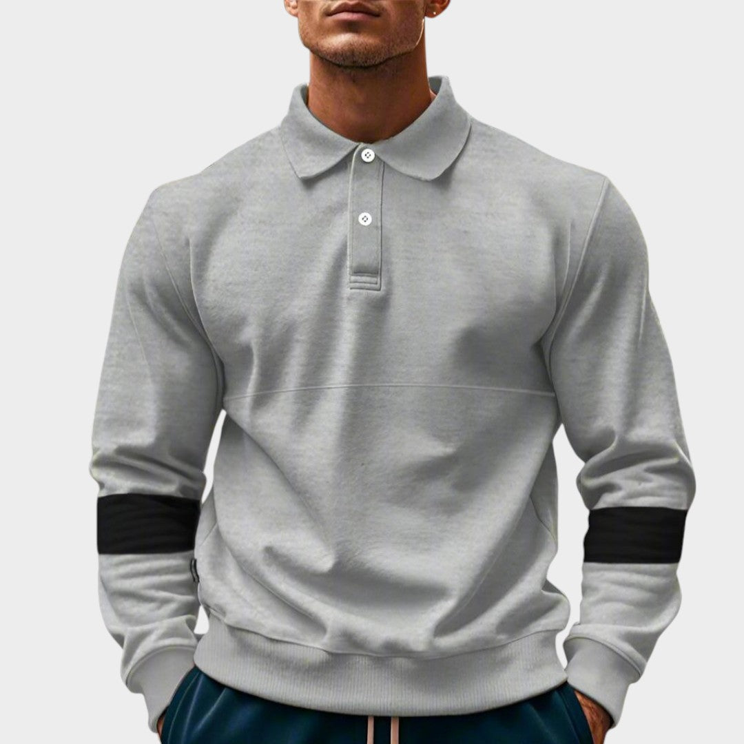 STRATUS | Suéter polo de gola clássica