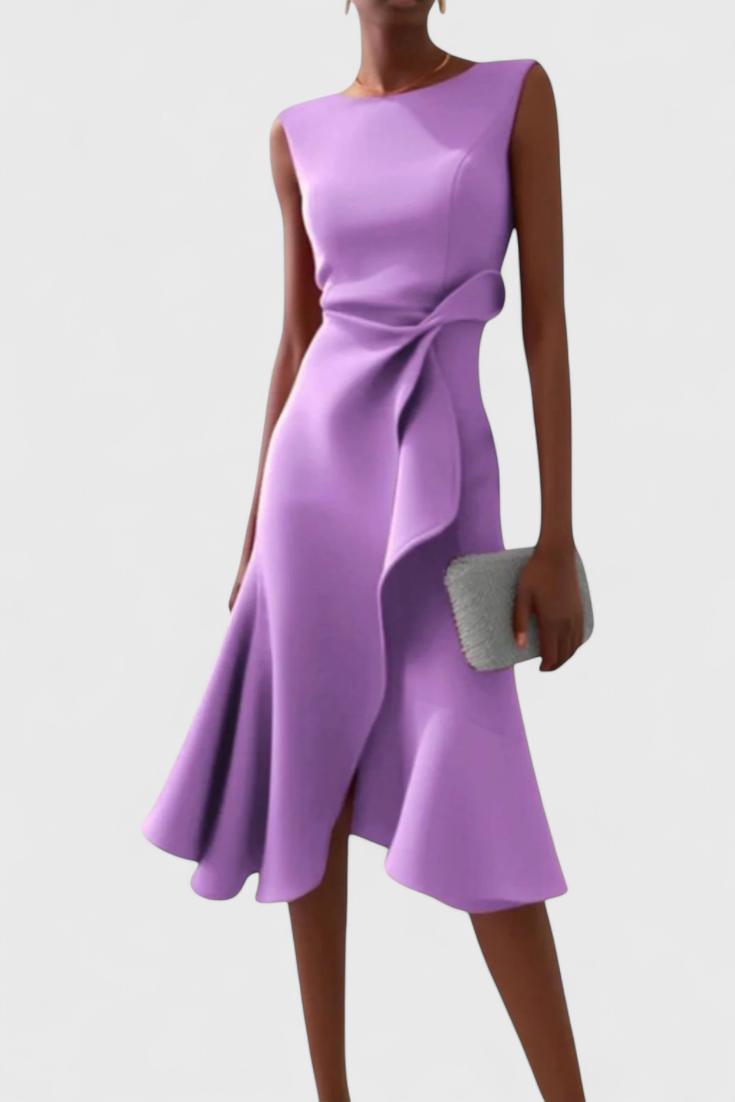 JÚLIA | Vestido midi assimétrico