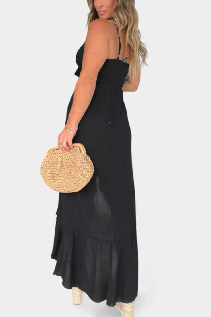 KAILANI | Vestido maxi com decote em V