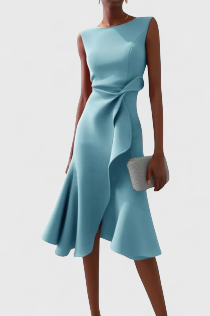 JÚLIA | Vestido midi assimétrico