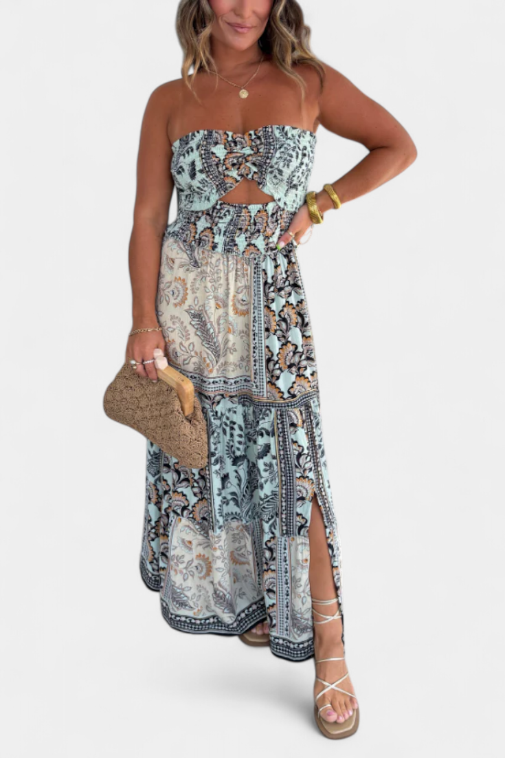 EDURNE | Vestido longo floral