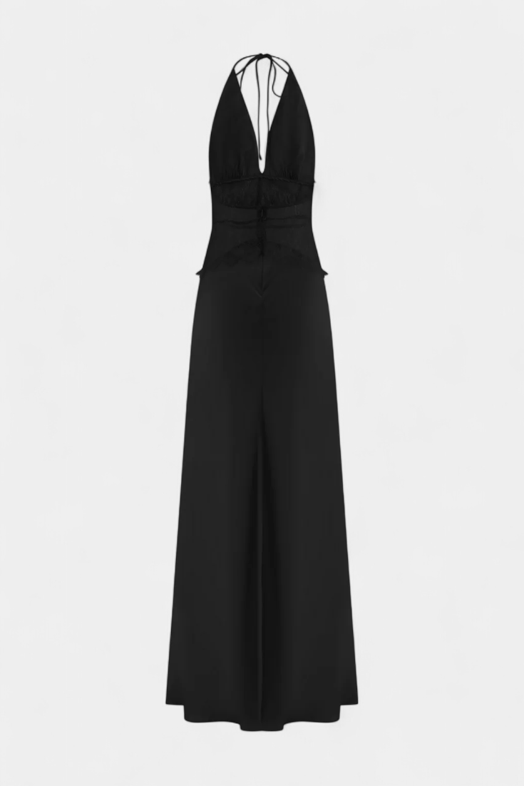 ASHANTY | Vestido longo com decote halter