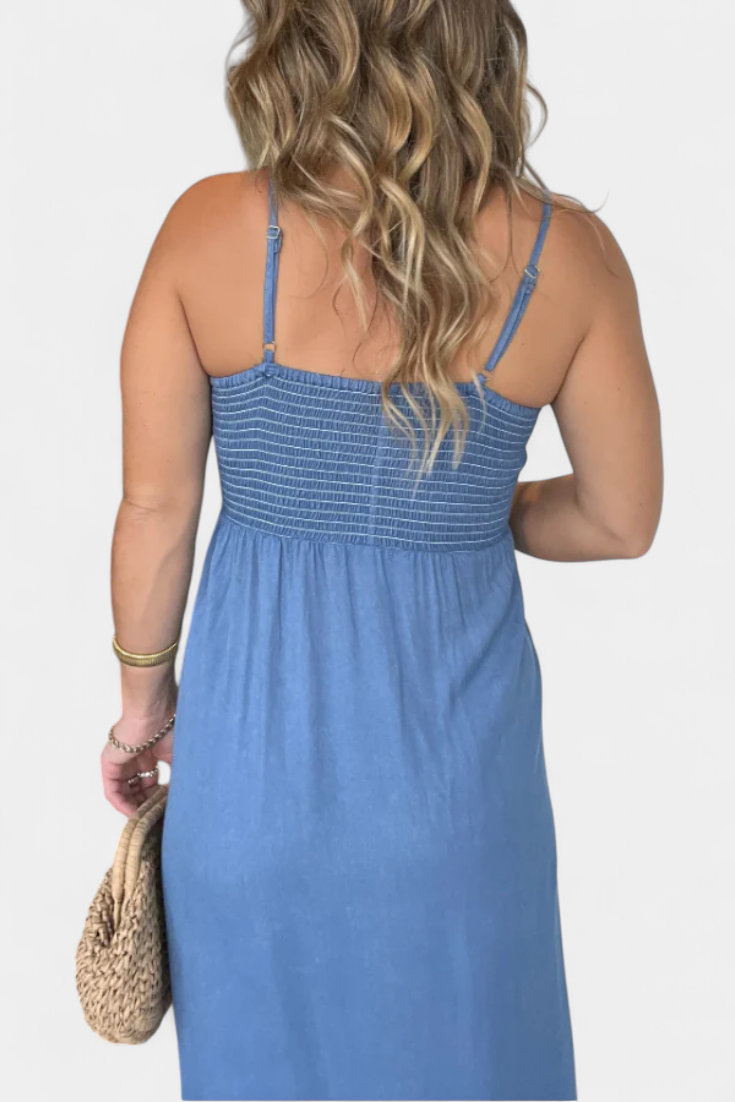 KAILANI | Vestido maxi com decote em V