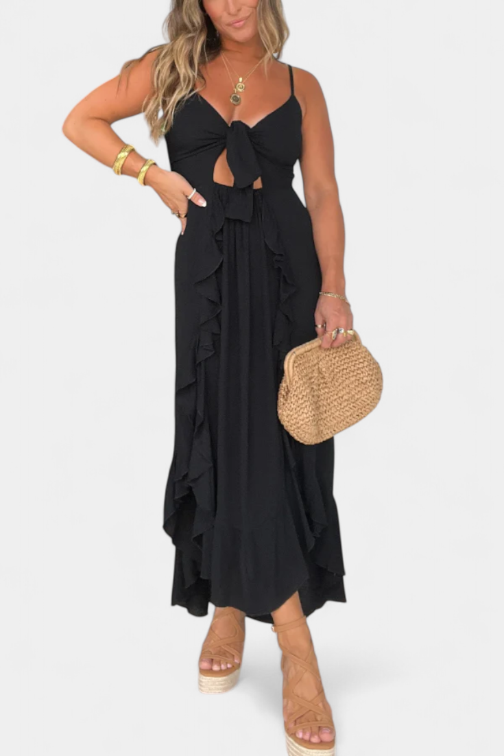 KAILANI | Vestido maxi com decote em V
