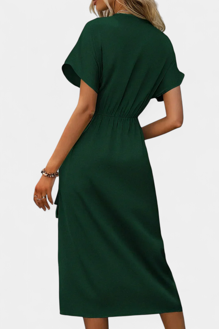 BEGOÑA | Vestido transpassado com decote em V